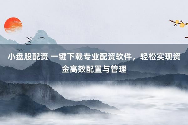 小盘股配资 一键下载专业配资软件，轻松实现资金高效配置与管理
