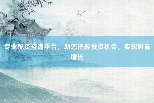 专业配资咨询平台，助您把握投资机会，实现财富增长
