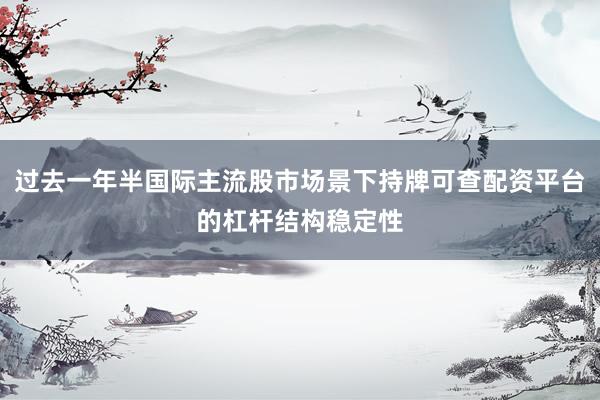 过去一年半国际主流股市场景下持牌可查配资平台的杠杆结构稳定性